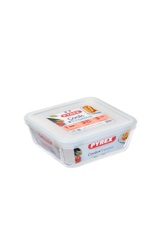 3 x Contenitore salvafreschezza quadrato in vetro borosilicato Cook & Freeze - 80 cl