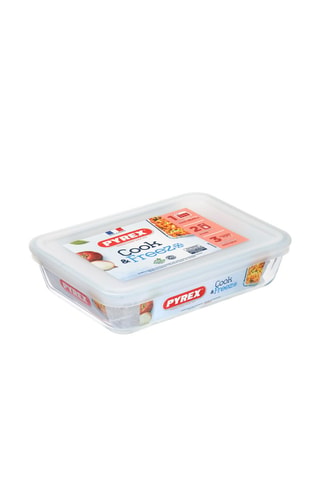 3 x Contenitore salvafreschezza quadrato in vetro borosilicato Cook & Freeze - 80 cl