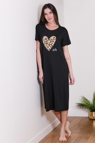 Camisa de dormir Zeus - Preto
