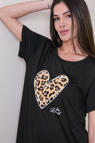 Camisa de dormir Zeus - Preto