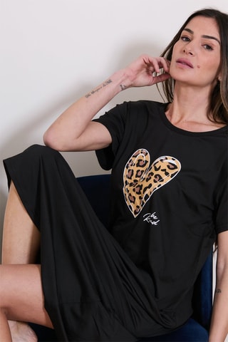 Camisa de dormir Zeus - Preto