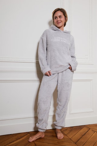Pijama polar Kelya Cinzento
