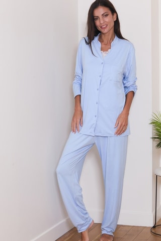 Pijama 3 peças Corryn - Azul-celeste
