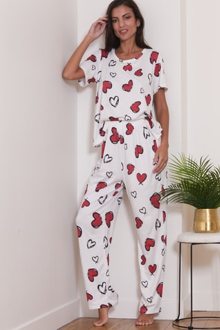 Pijama Loba - Vermelho e branco