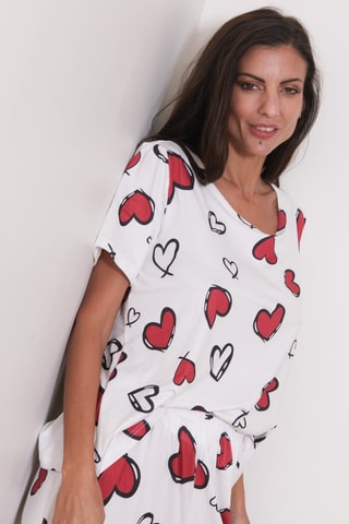 Pijama Loba - Vermelho e branco
