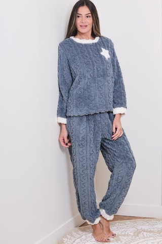 Pijama polar Kalo - Cinzento