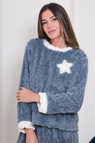 Pijama polar Kalo - Cinzento