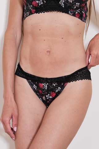 Soutien ampliforma e cueca - Preto
