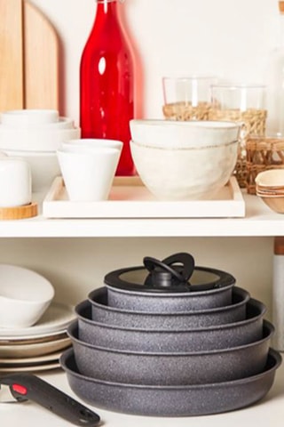 3 casseroles et 1 manche amovible Ingenio Natural Force - 16/18/20 cm