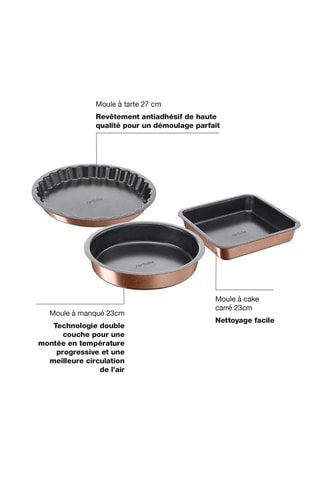 3 moules Airbake - 23/23/27 cm