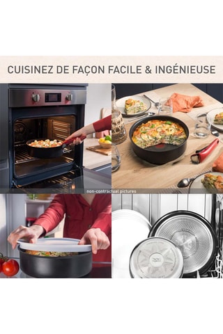2 casseroles et 1 manche amovible Ingenio Reimpact  - 16/20 cm