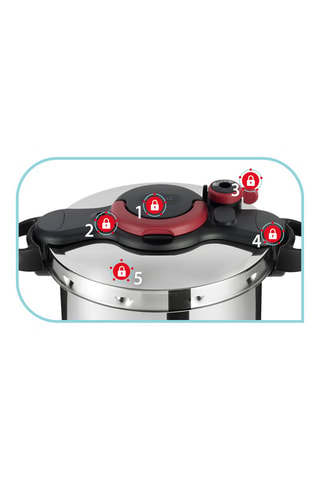 Cocotte-minute Clipsominut' easy en acier inoxydable - 6 l