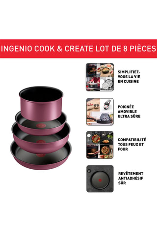 Batterie de cuisine Ingenio Cook & Create - 8 pièces