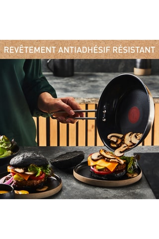 Poêle en acier inoxydable et céramique Nordica - 24 cm