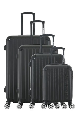 Juego de 4 maletas Washington (XS/S/M/L) - 47/57,5/67/76,5 cm - Negro