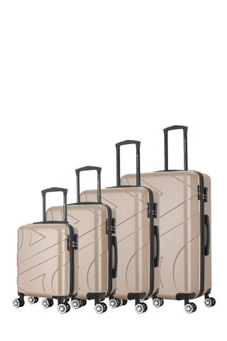 Juego de 4 maletas Boston (XS/S/M/L) - 47/57,5/67/76,5 cm - Beige