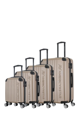 Juego de 4 maletas Washington (XS/S/M/L) - 47/57,5/67/76,5 cm - Beige