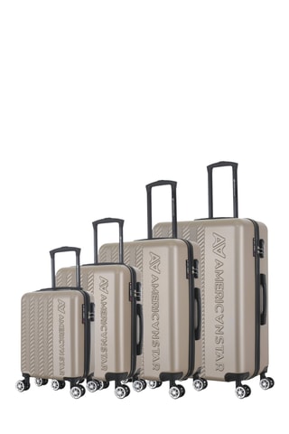 Juego de 4 maletas Seattle (XS/S/M/L) - 47/57,5/67/76,5 cm - Beige