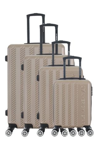 Juego de 4 maletas Seattle (XS/S/M/L) - 47/57,5/67/76,5 cm - Beige