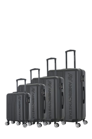 Juego de 4 maletas Seattle (XS/S/M/L) - 47/57,5/67/76,5 cm - Negro
