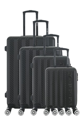 Juego de 4 maletas Seattle (XS/S/M/L) - 47/57,5/67/76,5 cm - Negro