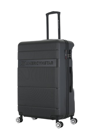 Juego de 4 maletas Chicago (XS/S/M/L) - 47/57,5/67/76,5 cm - Negro