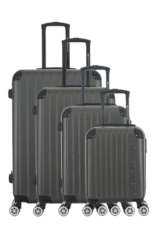 Juego de 4 maletas Washington (XS/S/M/L) - 47/57,5/67/76,5 cm - Gris oscuro