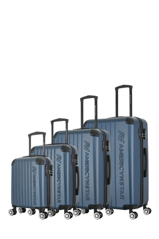 Juego de 4 maletas Washington (XS/S/M/L) - 47/57,5/67/76,5 cm - Azul marino