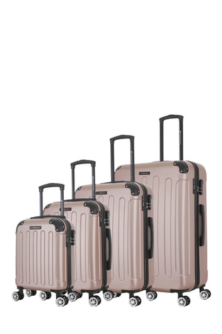 Juego de 4 maletas Miami (XS/S/M/L) - 47/57,5/67/76,5 cm - Rosa dorado