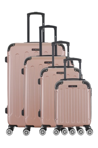 Juego de 4 maletas Miami (XS/S/M/L) - 47/57,5/67/76,5 cm - Rosa dorado
