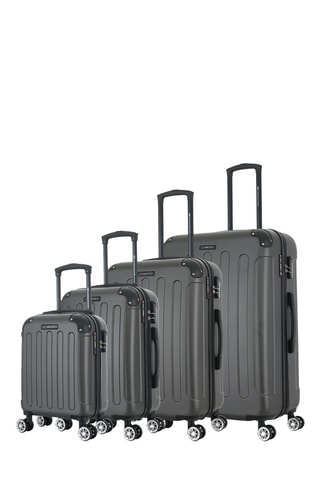 Juego de 4 maletas Miami (XS/S/M/L) - 47/57,5/67/76,5 cm - Gris oscuro