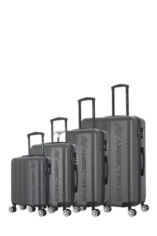 Juego de 4 maletas Seattle (XS/S/M/L) - 47/57,5/67/76,5 cm - Gris oscuro