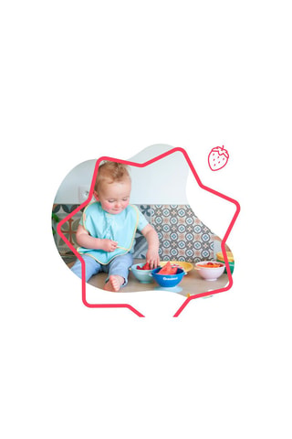 5 cuencos y 3 cucharas suaves Fun Color - Desde 4 meses