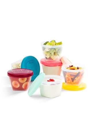 6 tarros graduados sin BPA Babybols - 6 x 180 ml - Desde recién nacido