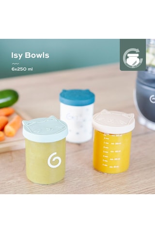 6 tarros de conservación de vidrio Babybols - 6 x 250 ml - Desde recién nacido