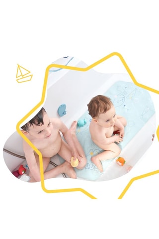 Tappetino bagno - Celeste - 91 x 40 x 2 cm - Dalla nascita
