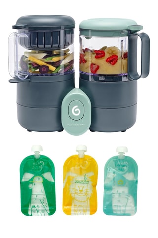 Robot multifunción para bebé 4 en 1 Nutribaby One y 15 botellas reutilizables - Desde 6 meses - 15 x 150 ml