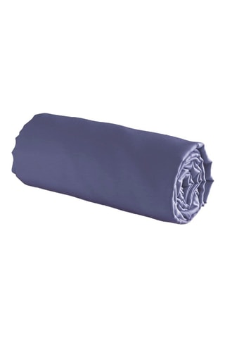 Katoensatijnen Hoeslaken 80 Draad/cm² Uni - Marineblauw