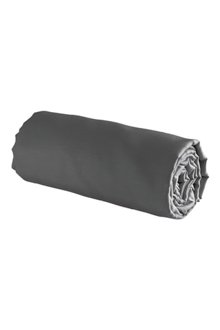 Katoensatijnen Hoeslaken 80 Draad/cm² Uni - Donkergrijs