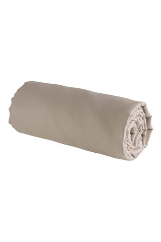 Katoensatijnen Hoeslaken 80 Draad/cm² Uni - Taupe