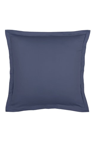 2 Katoensatijnen Kussenslopen 80 Draad/cm² Uni 1 Baratta - Marineblauw