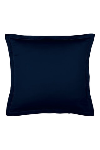 2 Katoensatijnen Kussenslopen 80 Draad/cm² Uni 1 Baratta - Marineblauw