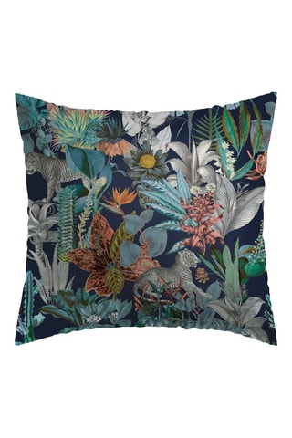 Katoensatijnen Kussensloop 80 Draad/cm² Zanzibar - Marineblauw