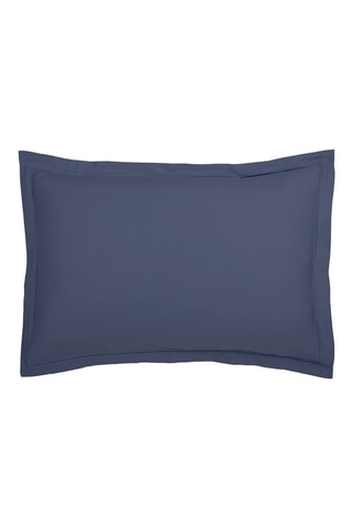 2 Katoensatijnen Kussenslopen 80 Draad/cm² Uni 1 Baratta - Marineblauw
