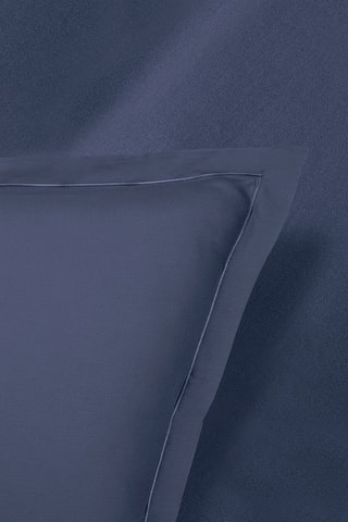 2 Katoensatijnen Kussenslopen 80 Draad/cm² Uni 1 Baratta - Marineblauw
