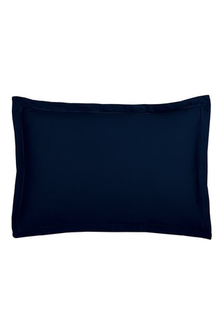 2 Katoensatijnen Kussenslopen 80 Draad/cm² Uni 1 Baratta - Marineblauw