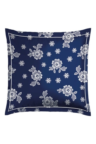 2 Katoensatijnen Kussenslopen - 80 draad/cm² - Blauw