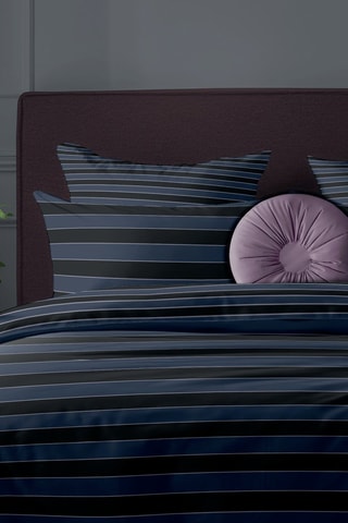 Katoensatijnen Kussensloop 80 Draad/cm² Eclipse - Donkerblauw