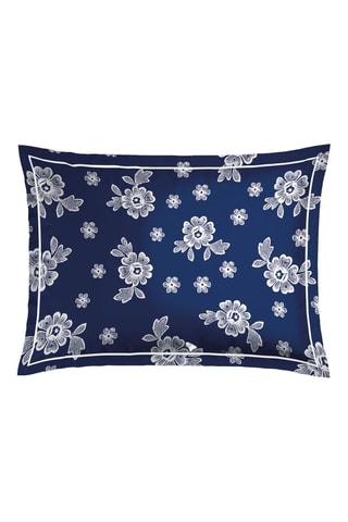 2 Katoensatijnen Kussenslopen - 80 draad/cm² - Blauw