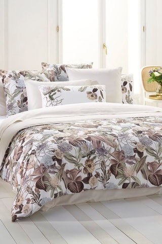 Dubbelzijdig Katoensatijnen Overtrekset - 80 draad/cm² - Taupe